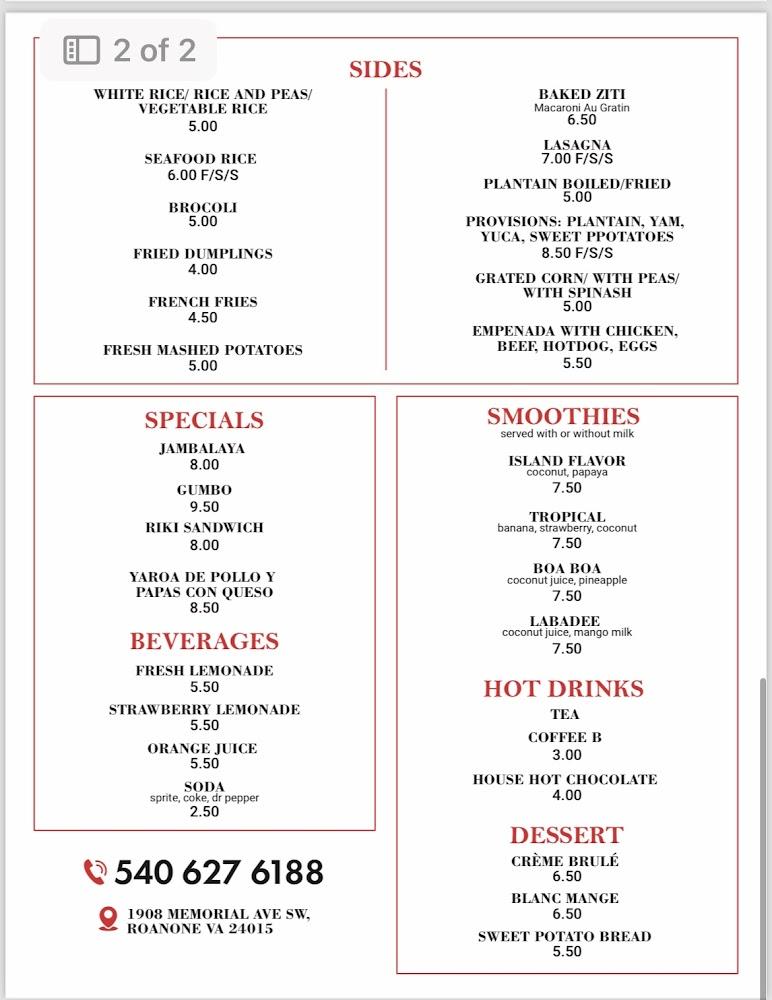 Gianni's Restaurant Menu image 2